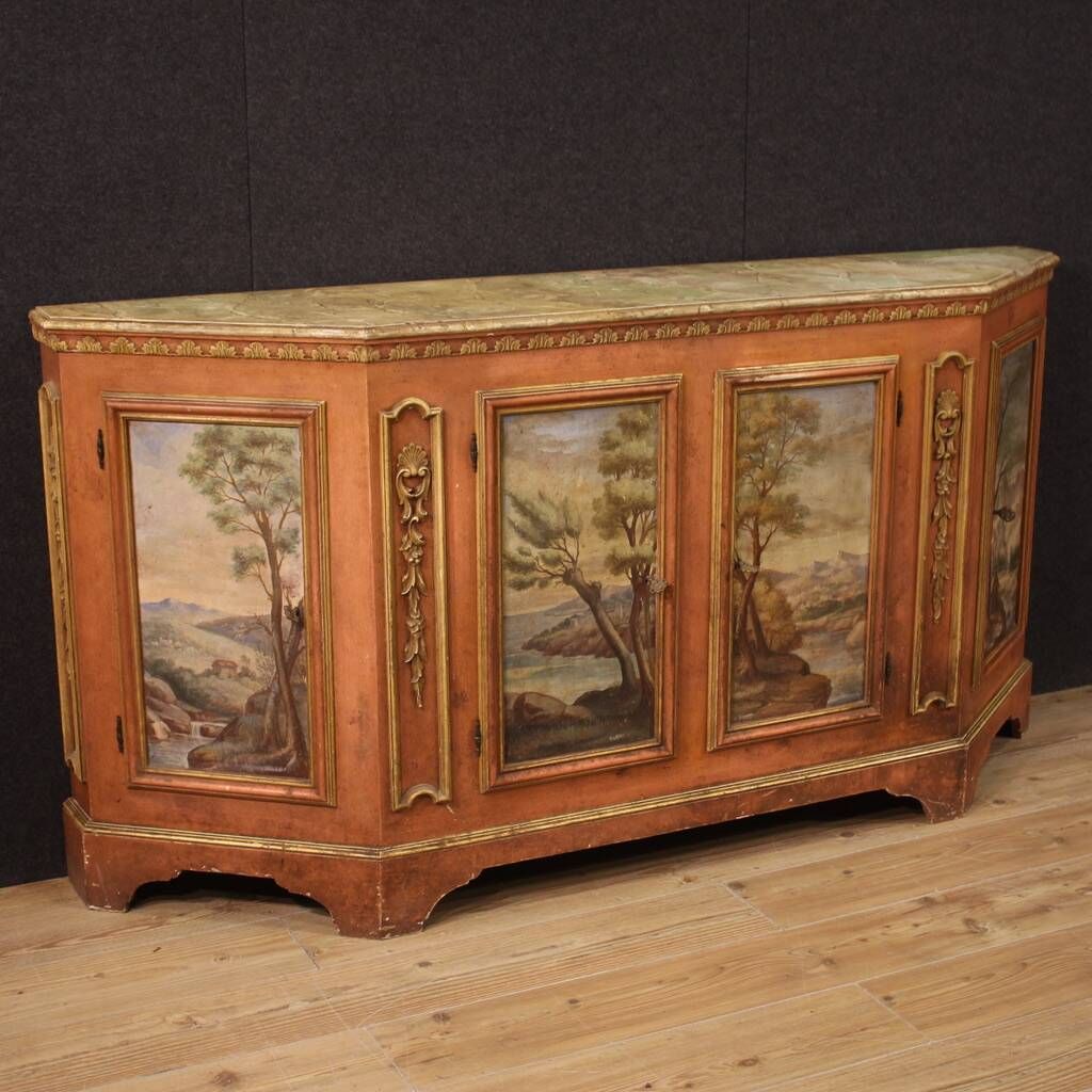 Venetian lacquered sideboard from the 50s