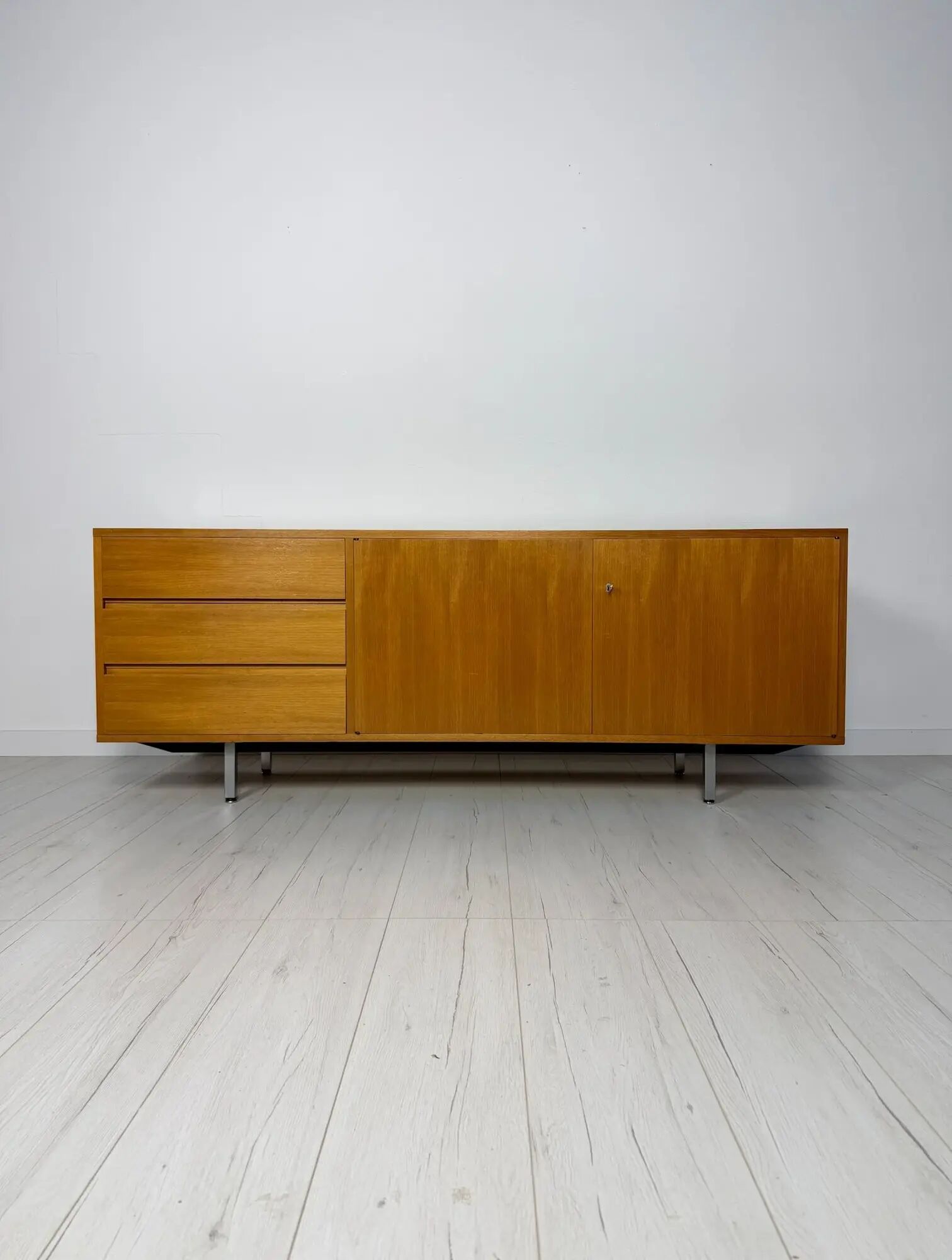 1960s vintage mid-century German teak sideboard lowboard