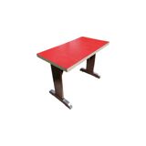 30s/40s bistro table in red formica