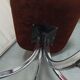 Set 6 chaises baquet velours chrome années 70