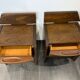 Pair of baumann vintage bedside tables 1970s