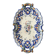 Oval dish with Desvres Fourmaintraux Rouen decoration