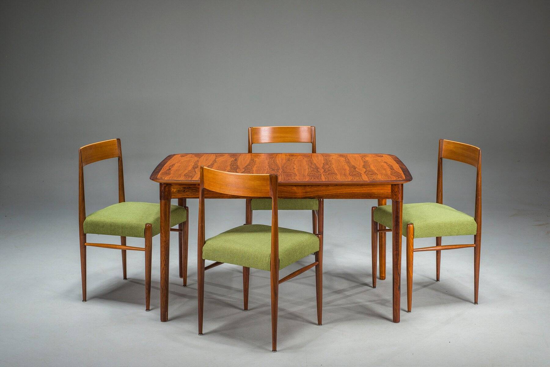 Mid-century modern rosewood dining table from Lübke, 1960s