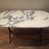 Table bistrot marbre