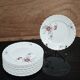 Set of 6 dessert plates KG Lunéville Service Fleurs des Indes