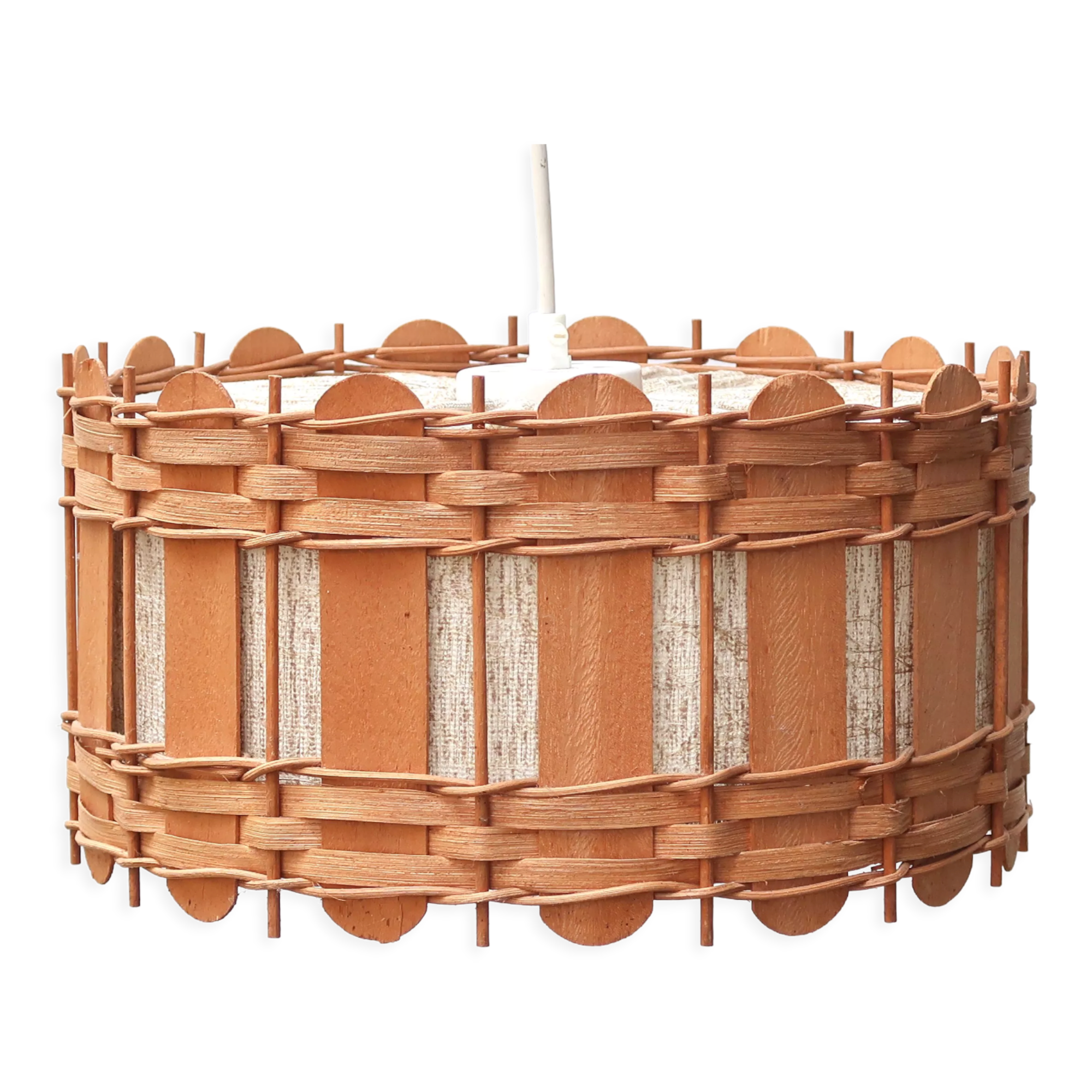 Suspension in wood and canvas, 60s