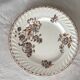Antique polychrome ironstone dish from Salins, Saxon model.