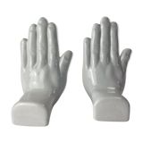 Pair of hands bookends 1970-80