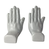 Pair of hands bookends 1970-80