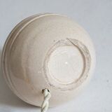 White crackled ceramic lamp base, 1930s