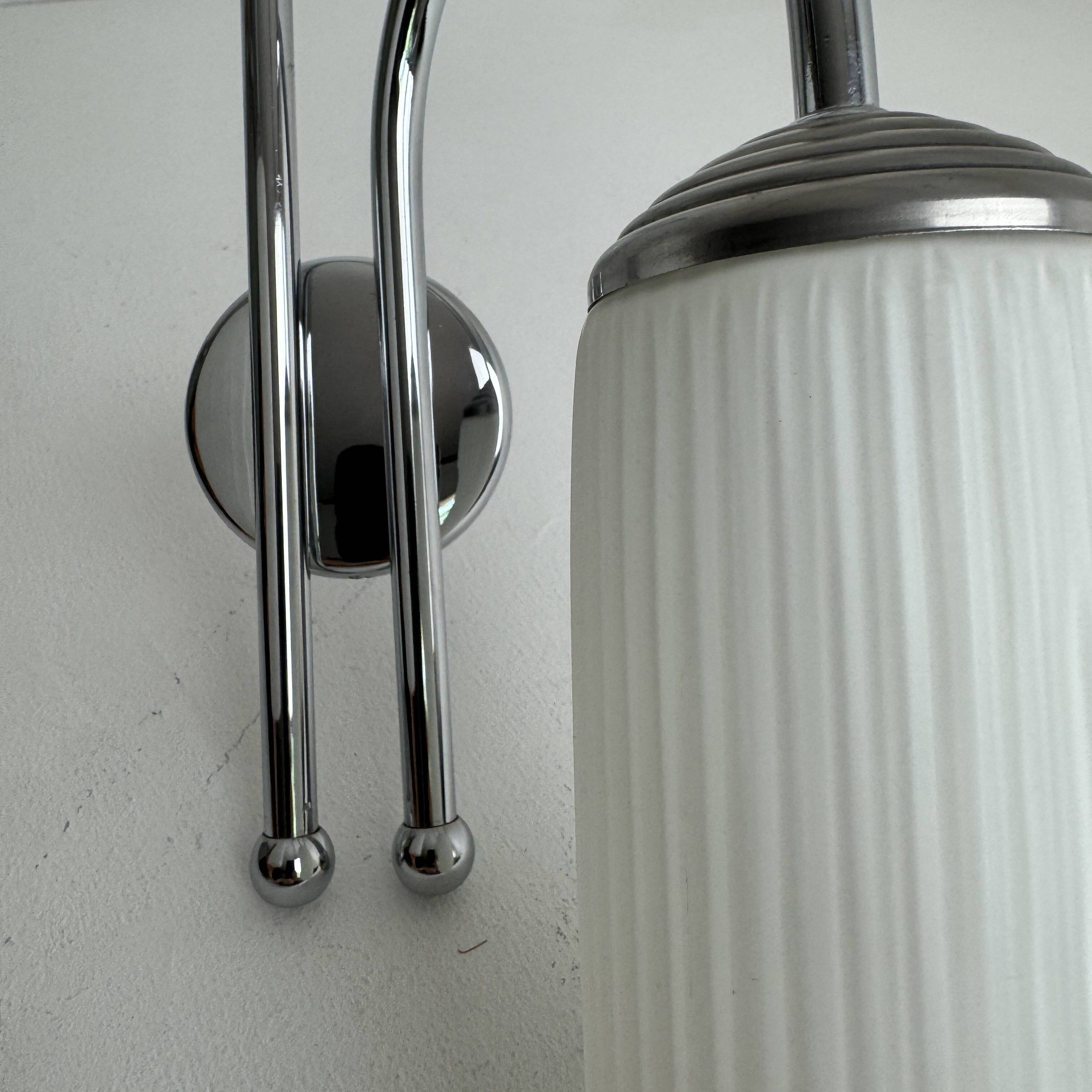 Vintage 1970 asymmetrical double wall light