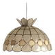 Vintage capiz shell pendant chandelier from the 1950s to 1960s.