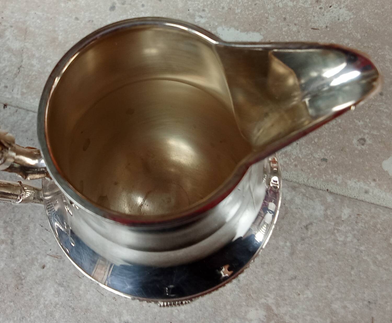Old silver-plated coffee service
