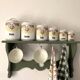 Vintage wall kitchen shelf