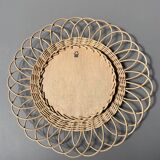 Vintage rattan mirror