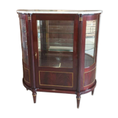 Louis xvi style half-moon silverware display case