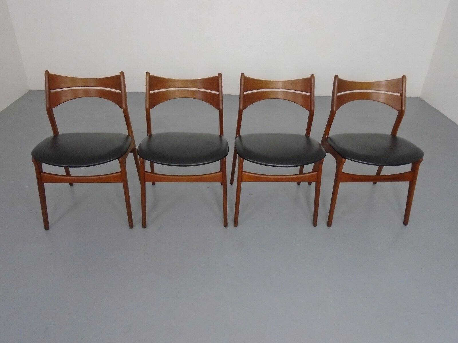 Teak Model 310 Dining Chairs by Erik Buch for Chr. Christensen, Denmark, 1960s, Set of 4