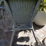 Pair of rattan chairs completely renovated with modern style