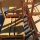 Les arcs mobilier series of 6 chairs by Charlotte Perriand