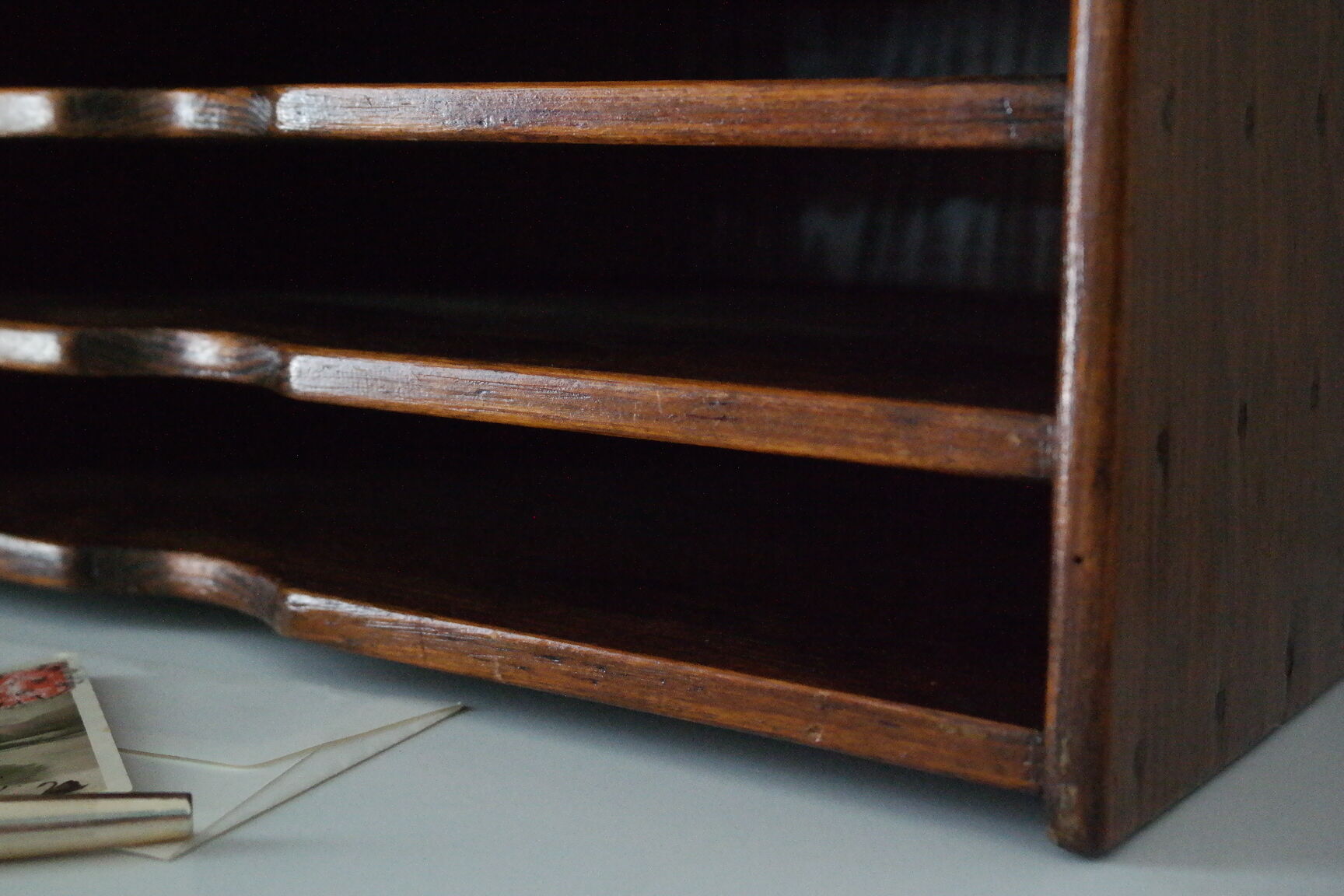 Vintage solid wood office sorter