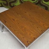 1970s vintage chrome coffee table.
