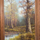 Vintage painting attributed to Alice J. Medina — Autumn Landscape — Oil