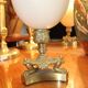 Paire de lampes, oeufs d'autruche