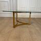 Gold metal coffee table, 1970s