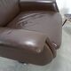 Brown leather swivel chair