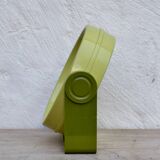 Swivel green plastic makeup mirror - Space Age Design - 1970s