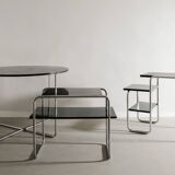 Vintage Bauhaus Wood & Steel "B21" Desk Side Table by Marcel Breuer, 1930s