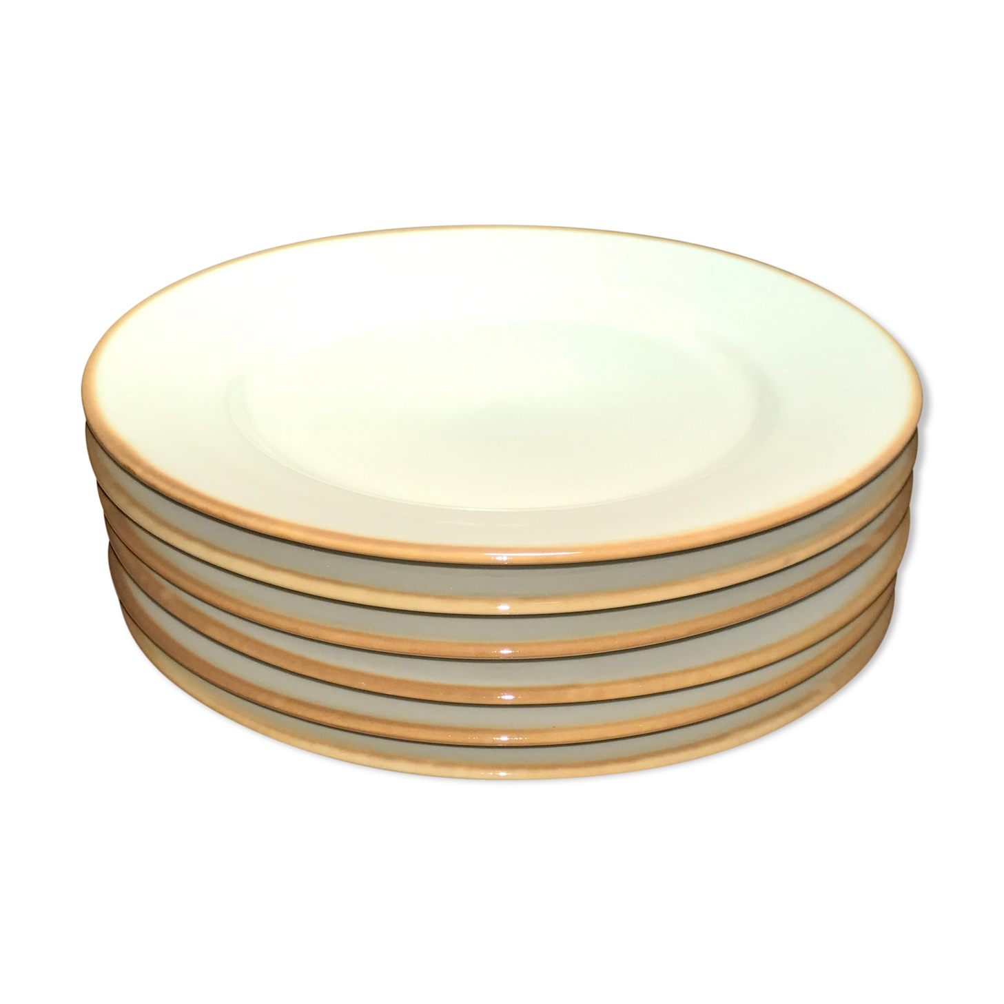 Série de 6 assiettes en grès