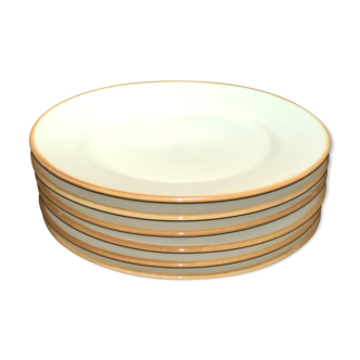 Série de 6 assiettes en grès