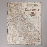 Cardboard map of California