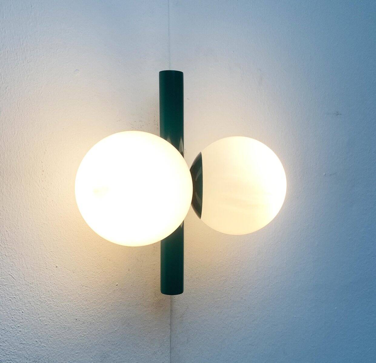 Mid-century German space age wall lamp by Kaiser Idell / Kaiser Leuchten.