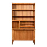 Bibliothèque en orme scandinave des années 1930-1940