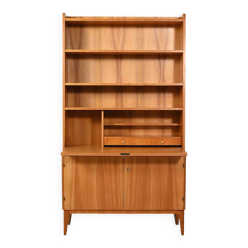 Bibliothèque en orme scandinave des années 1930-1940