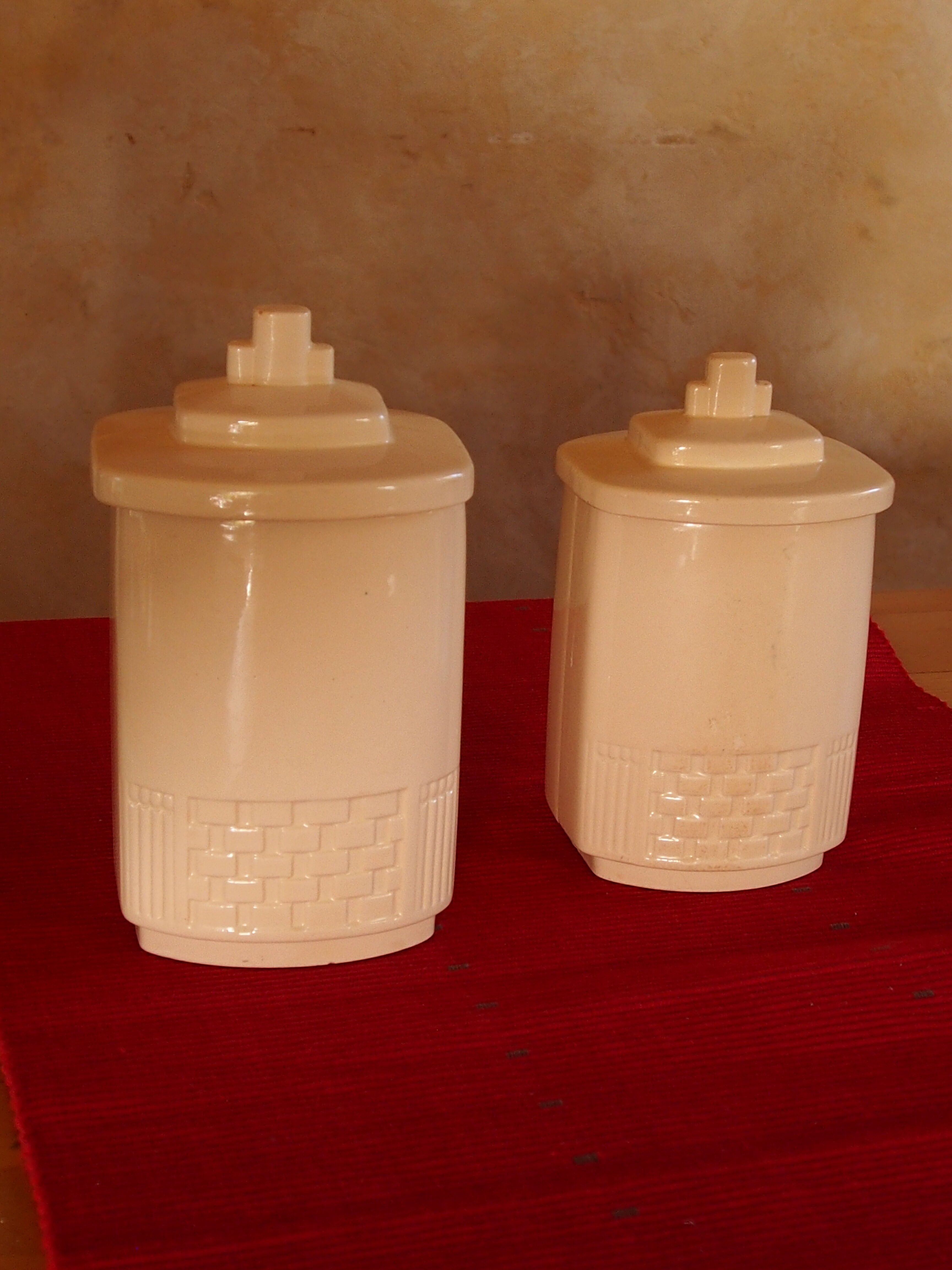 coffee pots and earthenware sugar