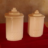 Pots à café et sucre en faïence