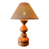 Table lamp in turned solid wood
