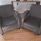 Pair of club armchairs