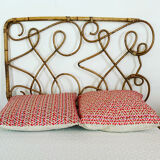 Vintage rattan headboard