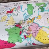 Geographic map cabinet