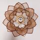 Applique fleur vintage en nacre 