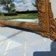 Miroir de Cheminée 19 éme en Bois et Stuk Doré