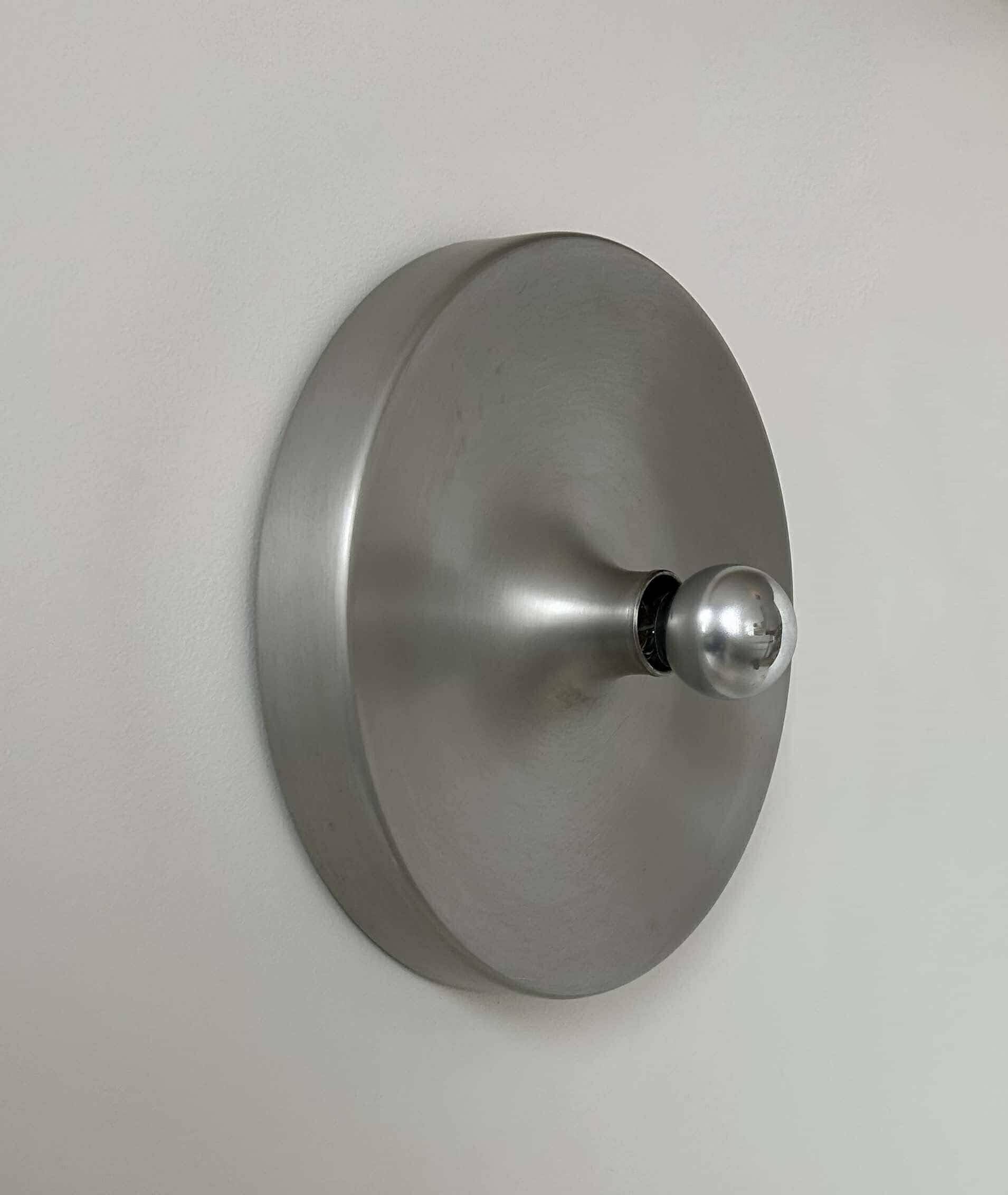 Vintage wall light, brushed metal, Staff Leuchten "Selection Perriand Les Arcs"