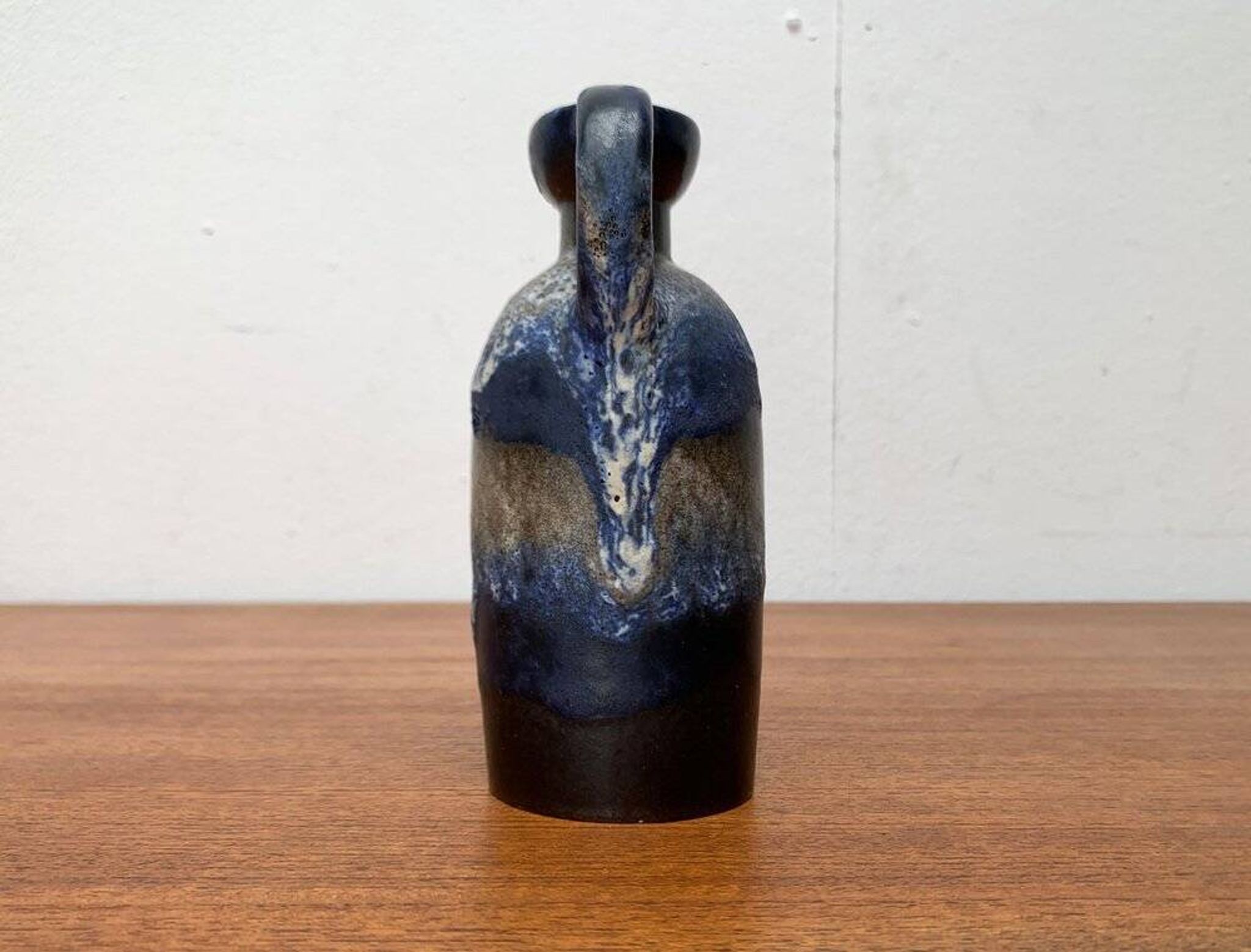 Carafe vase in German pottery WGP Fat Lava mid-century style by Ruscha, 1960s.