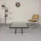 Niels Bendtsen architectural metal glass coffee table from the 70s