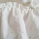 1970s rattan cradle/bassinet with hood and arch