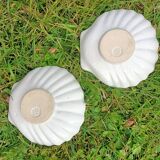 Retro ceramic shell soap dish set